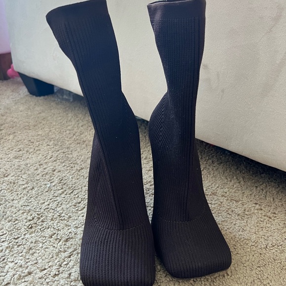 Public Desire Brown sock booties - Picture 3 of 4